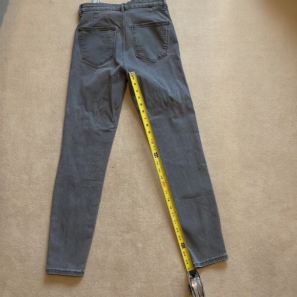 Zara Gray Stretchy skinny Ankle Jeans in size 6 - Picture 7 of 9